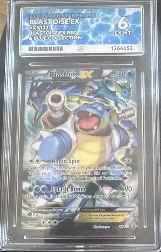 Blastoise EX XY122 2016 Black Star Promo Holo English ACE Graded 6