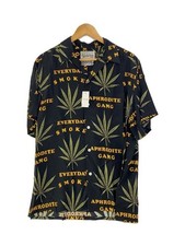 WACKO MARIA Aloha Shirt L Rayon BLK Namitaruma