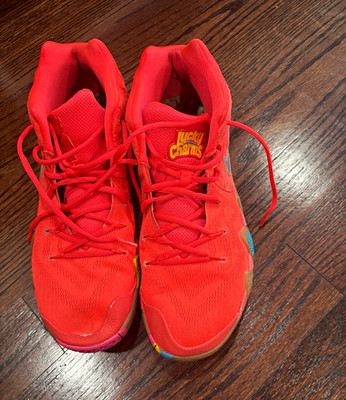 Nike Kyrie 4 Lucky Charms Bright Crimson/Multi-Color Basketball BV0428-600 13.5M