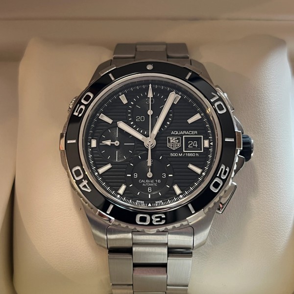 TAG Heuer Aquaracer Black Dial Full Set CAK2110.BA0833