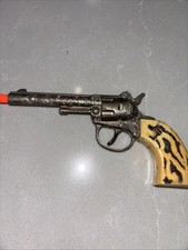 Vintage Rare Halco Western Toy Cap Gun Crack/hole In Grip