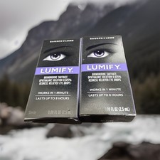 Bausch Lomb Lumify Redness Reliever Eye Drops 0.08 fl oz Exp: 12/26  LOT OF 2  