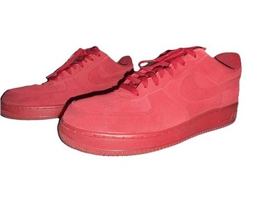 Nike Air Force 1 Low '07 LV8 Gym Red Suede Men's Athletic Sneakers