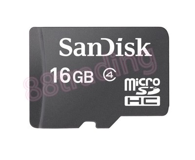Neu San Disk Micro SD Karte 16GB Speicherkapazität für Nokia Handy + Tablet