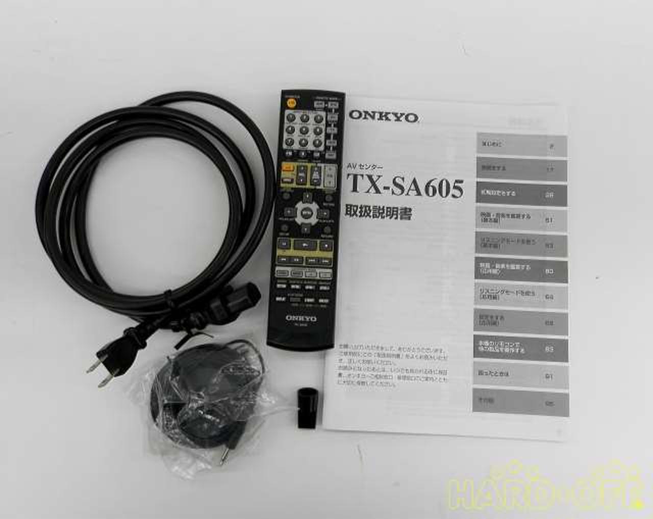 ONKYO AVセンター TX-SA605 AVアンプ 箱・取扱説明書・リモコンあり