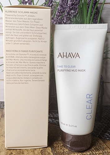 AHAVA Time to Clear Purifying Mud Facial Mask 3.4 fl.oz NIB *SEALED* - Picture 2 of 5