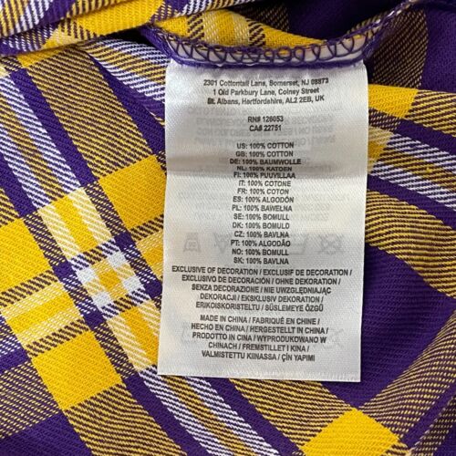 LSU Tigers FOCO Mens Flannel Plaid Long Sleeve Button Up Shirt Pocket - New - Picture 13 of 15