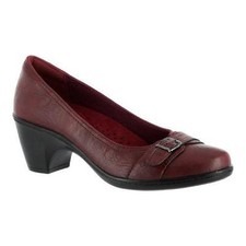 New Easy Street Comfort Wave Duchess Low Heels Comfort Shoes 6 Narrow Mahogany