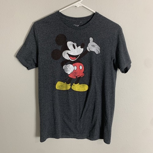 Disney Mickey Mouse Wave Men's Adult Tee T-Shirt (Charcoal Heather) #533