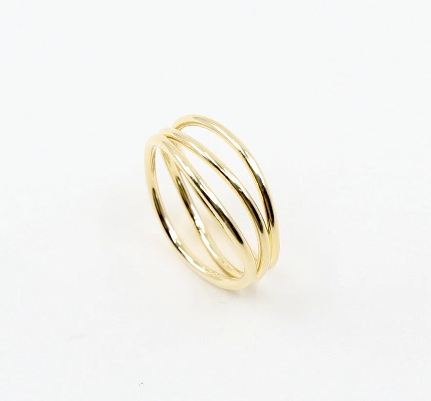 Tiffany wave three row ring deals