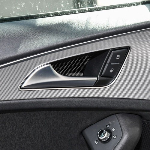 34Pcs Real Carbon Fiber Kits Whole Interior Trim For Audi A6 S6 C7 A7 S7 12-18 - Picture 11 of 18