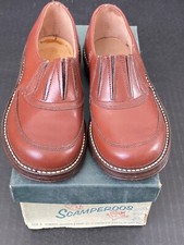 Vintage Kids Brown Leather Oxford Shoes - Toddler Boy Size 9.5 - 50's-60s NOS