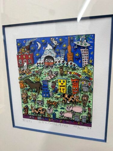 JAMES RIZZI DREAM LAND 3D Siebdruck handsigniert signed gerahmt limitiert auf 300 - Bild 5 von 11