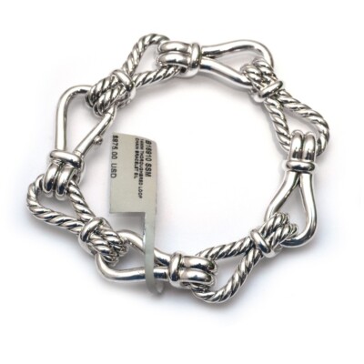 DAVID YURMAN New 14mm Thoroughbred Loop Chain Silver