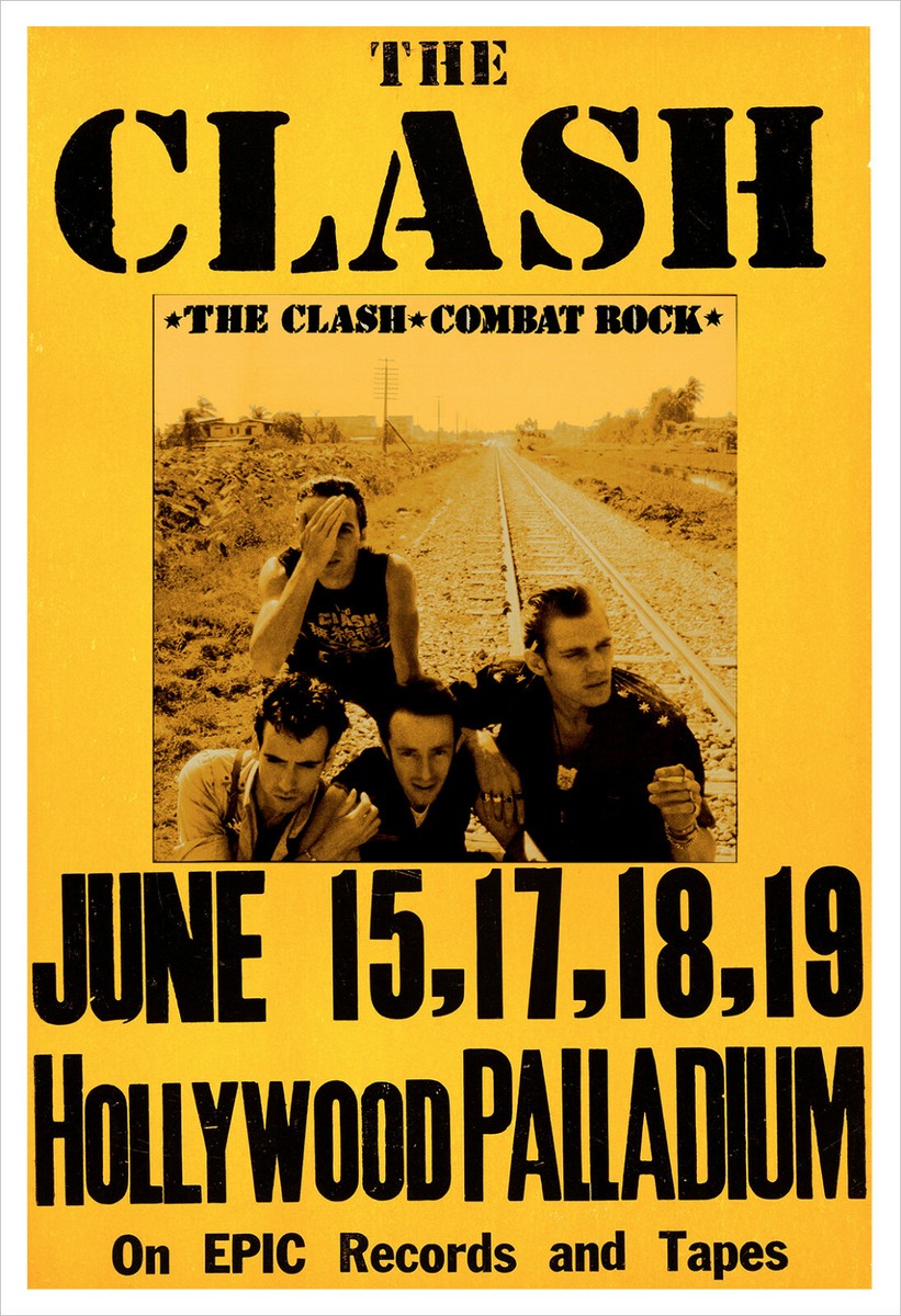 The Clash - Combat Rock concert poster print | eBay