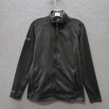 The North Face Women Activewear Jacket Medium Gray Logo Pockets Full Zip