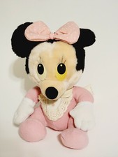 Vintage 1984 Disney Playskool Baby Minnie Mouse Pink 7" Stuffed Plush Toy