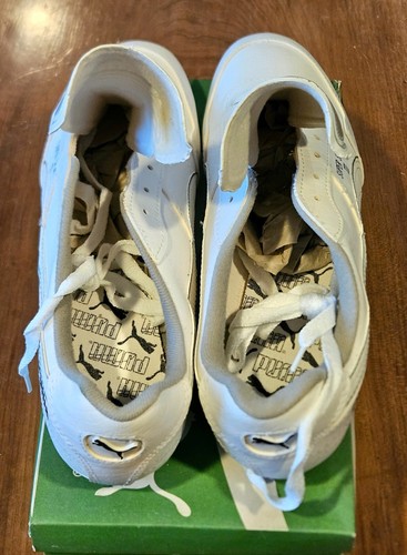 New Vintage Puma Super Sport III Cleats US Men 9 NOS White w/Box Deadstock - Picture 7 of 17