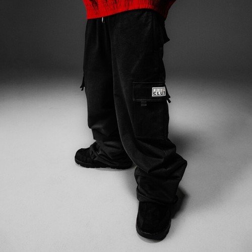 Pro Club x Willy Chavarria Baggy Cargo Sweatpants Black Size S (29-31.5) - Picture 4 of 20