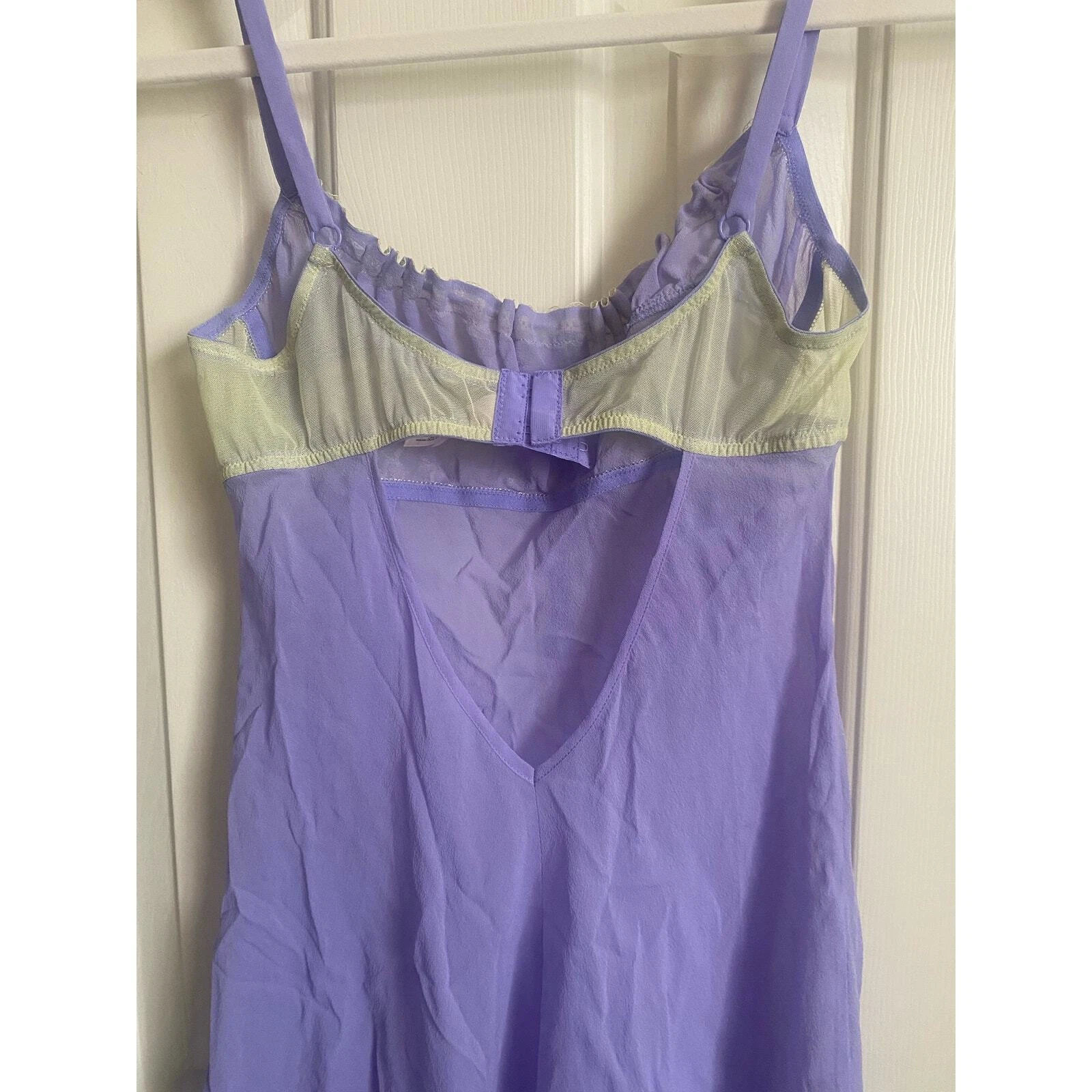 UNDERCOVER Abito slip Victoria’s Secret viola lavanda lilla s piccola damigella seta Parigi