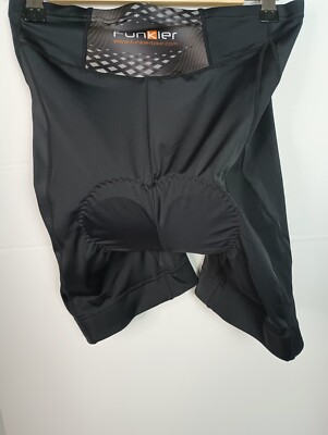 Funkier Anagni Womens Padded Cycling Bike Shorts Size 12 Black Gray New