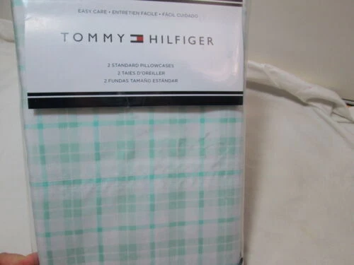 Rayas de Mezcla de Algodón Tommy Hilfiger fundas de almohada