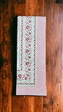 Indian Hand Block Print Tablecloth Kitchen Linen 100%Cotton Floral 150*220 cm