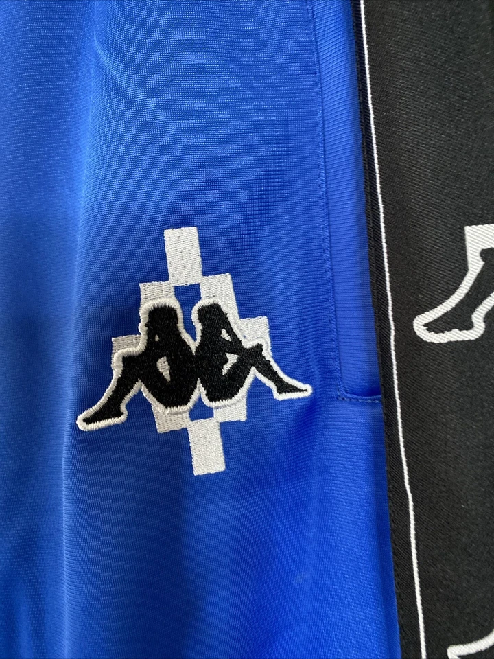 Pantalones de chándal nuevos sin etiquetas $530 Marcelo Burlon azul estampado 'Kappa' M Foto 2 de 4