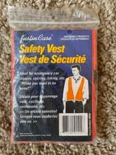 NEW Justin Case Plastic Safety Vest Roadside Emergency