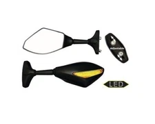 Open Box BikeTek Universal Fairing Type Mirrors with LED Indicators