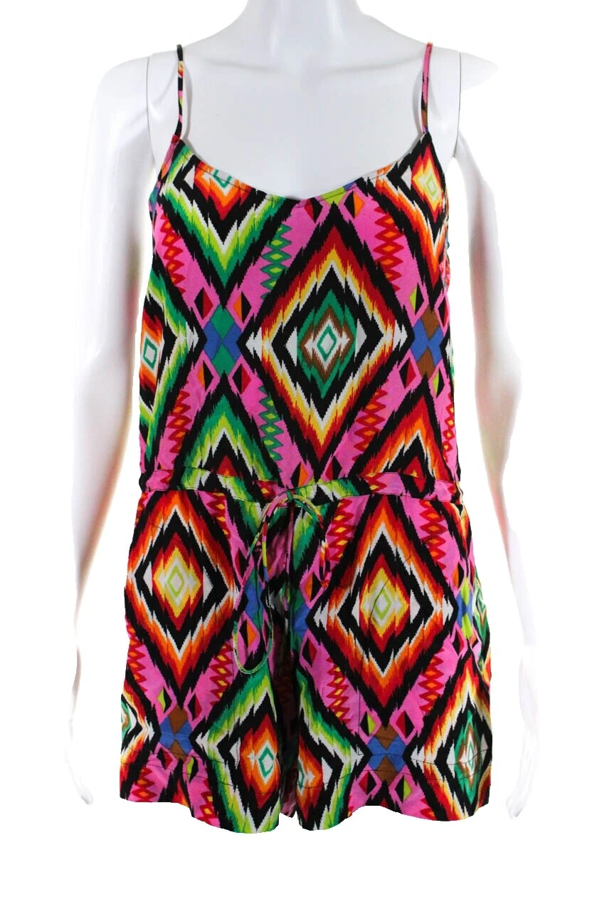 Enterizo geométrico 100% Seda Jumpsuits & Rompers for Women