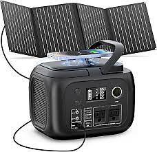 Portable Solar Generator 300W 260Wh 40W Solar 110V AC 70400mAh