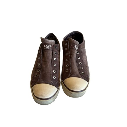 UGG Australia Unisex Suede Slip-On Sneakers Size 8.5 US - Picture 2 of 8