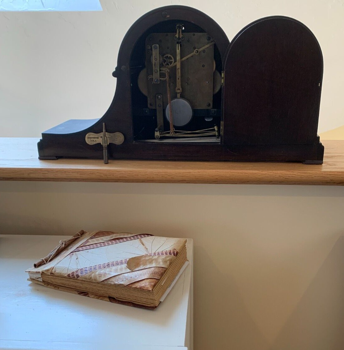 Antique Herschede Hall Mantle Clock Grand Prize Panama Pacific