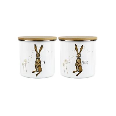 Hase & Pusteblumen Tee & Zucker Kanister - mittlere Vorratsgläser Küche Geschenkset