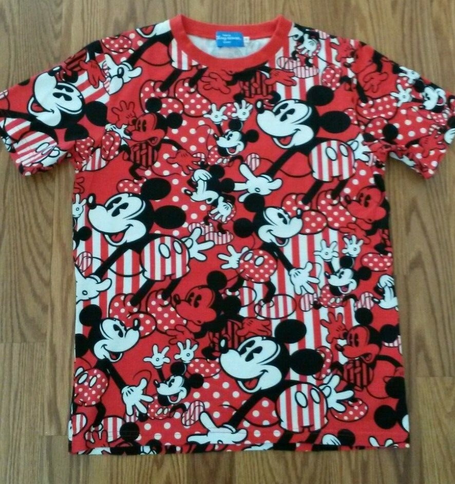 New Tokyo Disney Resort Disneyland Mickey Mouse all over print T ...