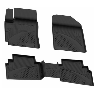 Floor Mats fits Kia Seltos 2019-2024 | Custom Fit Floor Liner Cars Black