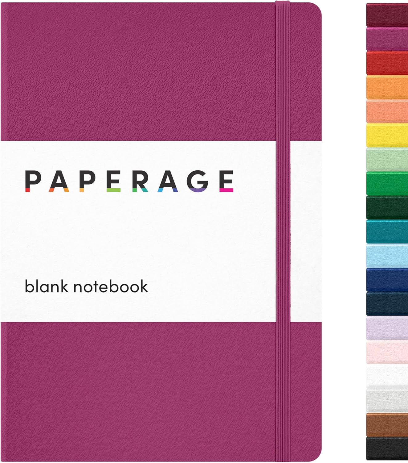 PAPERAGE Raspberry Blank Journal, 160 Pages, Medium 5.7