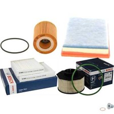 BOSCH Inspektionspaket Filterset für Peugeot 2008 I CU_ 208 CA_ CC_ CR_ CU