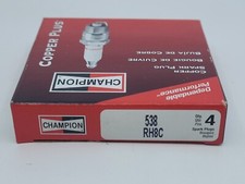 CHAMPION 538 RH8C SPARK PLUGS 4 Pack FL FX FOR HARLEY DAVIDSON SHOVELHEAD New