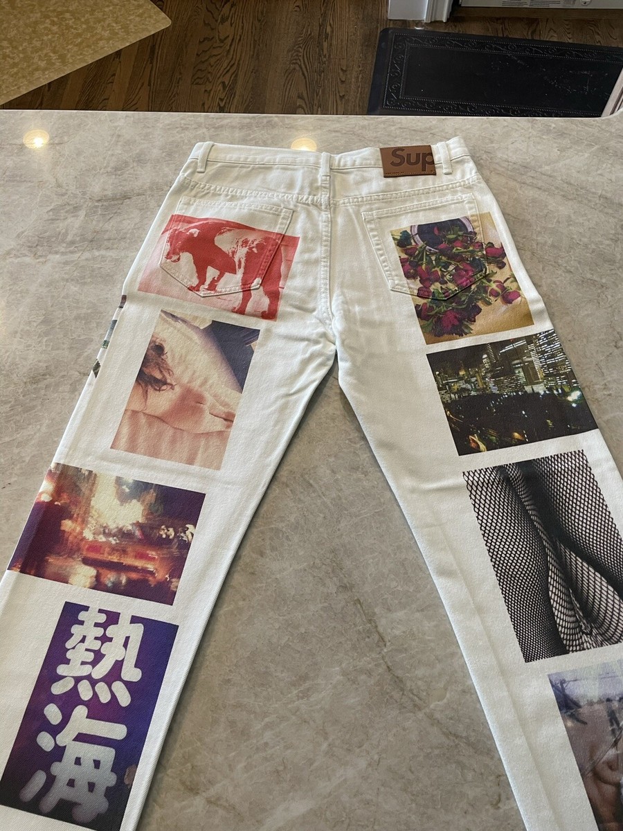 supreme daido moriyama white jeans size 30 | eBay