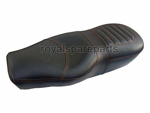 Adapté Pour Royal Enfield Noir Cuir Double Siège Pour Gt & Intercepteur 650 - Photo 2/8