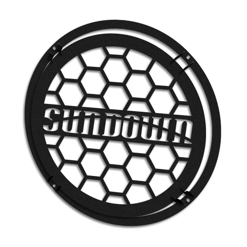 Custom Metal Raised Speaker Grill 1pc SUNDOWN AUDIOProtect Acoustic Grille