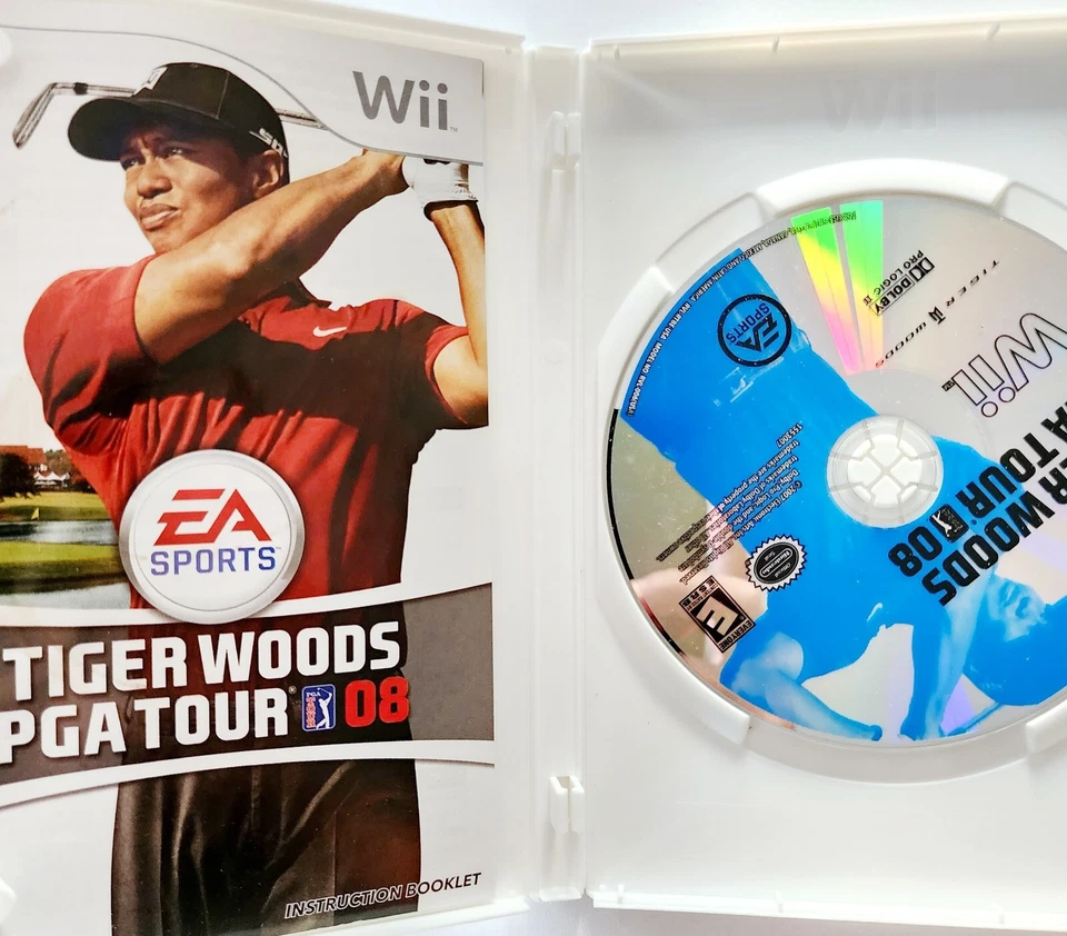 Wii Tiger Woods PGA Tour w/Manual 2007 Nintendo Complete Video Game Sport ELEC - Image 3 of 3