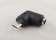 DC 5.5mm x 2.1mm Female To Micro USB 5 Pin Male Right Angle Power Supply Adapter