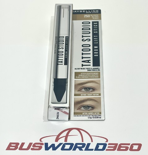 MAYBELLINE New York Tattoo Studio Brow Lift Stick - 250 Blonde - One (1x) NEW - Picture 2 of 5