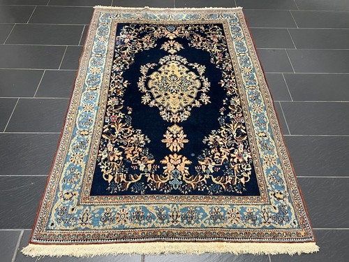Prachtvoller Handgeknüpfter Orientteppich Ghom Ghoum 220x145 cm carpet rug - Bild 7 von 24
