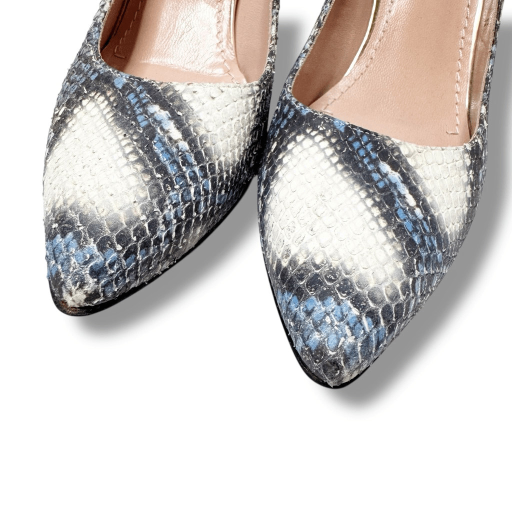 Stuart Weitzman Python Stiletto Pumps Women’s Siz… - image 11