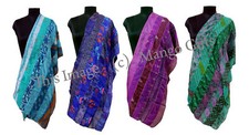 Indian Silk Sari Recycled Scarves Stoles Patchwork scarf Wholesale Lot 100 Pcs