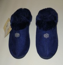 Muk Luk Slippers, Womens, Muk Luk Navy, Size Medium, New With Tags